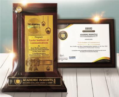 Academic Insights awards XIC as the Best Media and Mass Communication Institute of the Year 2024
