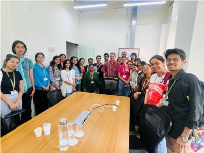 Journalism and Media Convergence students visited the Times of India (TOI) office in Mumbai