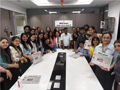Bridging Academia and Industry: MCDM students visit to Dainik Bhaskar
