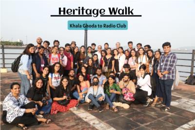 Manek Premchand takes the Journalism students on an insightful and informative Heritage Walk