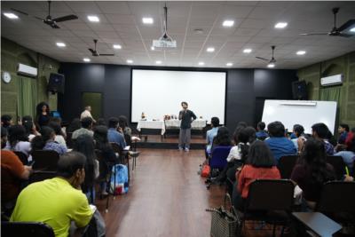 Nakuul Mehta takes an engaging session with Journalism Students